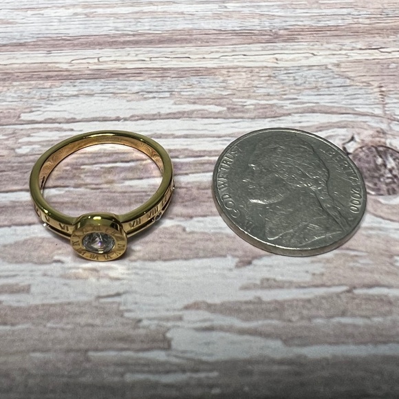Roman Numeral and CZ Ring - Picture 5 of 8